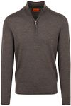 Suitable Merino Half Zip Sweater Brown order online | Suitable Hungary