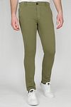 Suitable Milton Skinny-Fit Chino Groen Model / Voorkant