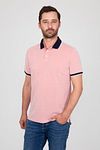 Suitable Oxford Polo Roze Model / Voorkant met Emiel