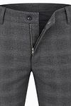 Suitable Pico Chino Pleat Check Grey Product / Detail