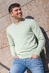 Suitable Respect Pullover girocollo Oinix verde chiaro Model / Sfeerbeeld
