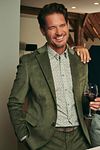 Suitable Shirt Paisley Green  Model / Voorkant