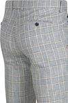 Suitable Chino z mieszanki lnu w niebieską kratę Product / Detail