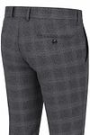 Chinosy Suitable Pico Pleat Check w kolorze szarym Product / Detail