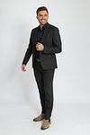 Suitable Strato Toulon Suit Wool Anthrazit Model / Voorkant mit Bram