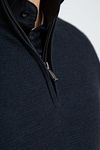Suitable Structure Pull Demi-Zip Bleu Foncé Model / Detail
