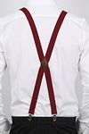 Suitable Suspenders X-Model Burgund Model / Achterkant