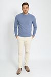 Sweter Suitable z wełny jagnięcej z okrągłym dekoltem, jasnoniebieski Model / Voorkant
