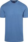 Suitable Obra T-Shirt Hoge Ronde Hals Mid Blauw 2-Pack Product