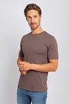 Suitable Respekt T-shirt Jim Taupe Model / Voorkant