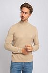 Suitable Turtleneck Cable Beige Model / Voorkant