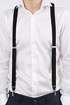 Suitable Suspenders Black Model / Voorkant