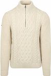 Superdry Half Zip Genser Jacob Cable Ecru M6110698A-39E