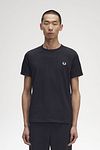 T-Shirt Fred Perry czarny M3519 Model / Voorkant