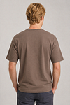 Camiseta Alan Red Venice Heavy Jersey de algodón en taupe Model / Achterkant