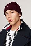 Tommy Hilfiger Knitted Muts Bordeaux Model / Voorkant