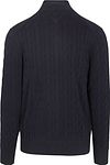Tommy Hilfiger Cardigan Zip Cable Navy Product / Achterkant