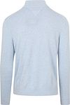 Tommy Hilfiger Halv Zip Sweater Essential Lyseblå Product / Achterkant