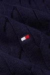 Jersey Tommy Hilfiger de punto con cremallera media en azul marino Product / Detail
