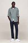 Tommy Hilfiger Koszula Oxford w zieloną kratę Model / Voorkant