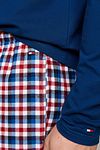 Tommy Hilfiger Pyjama Set Karos Navy Model / Detail