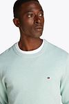 Tommy Hilfiger Strukturalny sweter miętowy Model / Detail