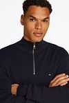 Tommy Hilfiger Racking Half-Zip Structure granatowy Model / Detail