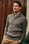 Trui half zip Suitable Mou antracite Model / Voorkant