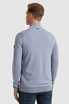 Maglione Vanguard half zip in maglia strutturata blu Model / Achterkant