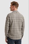 Vanguard Overshirt w kratę w kolorze taupe Model / Achterkant