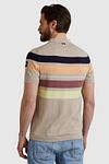 Vanguard Stickad Polo Beige Model / Achterkant