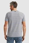 Vanguard T-shirt Striber Grå Blå Model / Achterkant