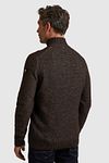 Vanguard Trui Half Zip Wol Bruin Model / Achterkant