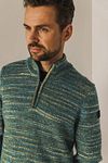 State Of Art maglione melange con mezza zip verde Product / Detail