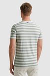 T-Shirt Vanguard a righe verde Model / Achterkant