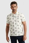 Vanguard Polo Shirt Print Ecru Model / Voorkant