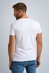 PME Legend Basic T-Shirt 2er Pack O-Ausschnitt Weiß Model / Achterkant