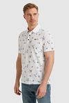 Vanguard Polo Shirt Print White Model / Zijkant