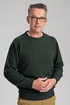 William Lockie Rosmarin Lambswool Grønn Model / Voorkant