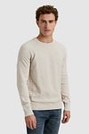 Cast Iron Pullover Heather Plated Ecru Model / Zijkant