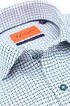 Suitable Koszula w kratę z nadrukiem, zielona Product / Detail