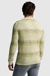 Sweter Cast Iron w paski w kolorze zielonym Model / Achterkant