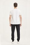 KnowledgeCotton Apparel Teak Joggingsbroek Zwart Model / Achterkant