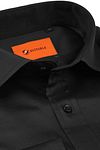 Suitable Satin Hemd Zwart Product / Detail