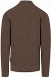 CASAMODA Half-zip Jumper Structure Brown mélange