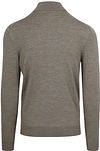 Profuomo Half Zip Pullover Merinowol Groen Product / Achterkant
