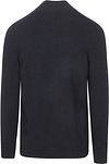 Lyle & Scott Halv Zip Pullover Lamull Marinblå Product / Achterkant