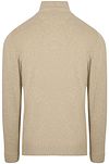 McGregor Half Zip Trui Merino Blend Structure Sand Product / Achterkant