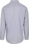 McGregor Hemd Cotton Linen Strepen Indigo Product / Achterkant