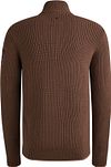 PME Legend Halv Zip Struktur Tröja Brun Product / Achterkant